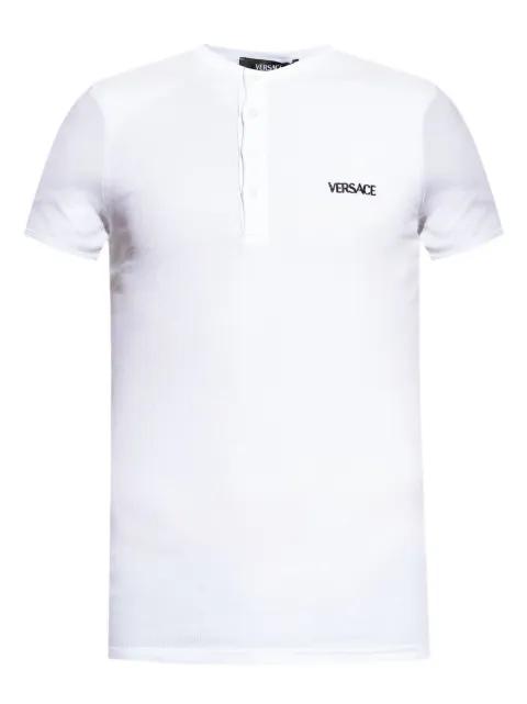 embroidered logo undershirt by VERSACE