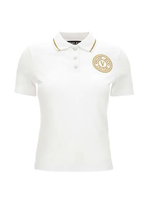 embroidered polo T-shirt by VERSACE