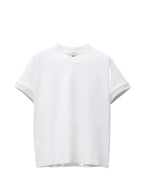embroidered stretch cotton-jersey T-Shirt by VERSACE