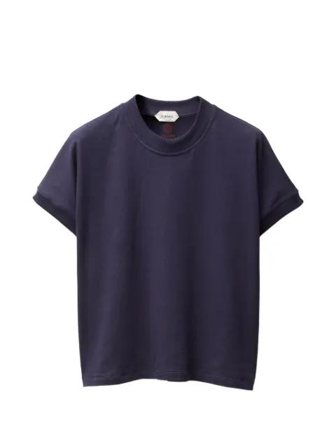 embroidered stretch cotton-jersey T-shirt by VERSACE