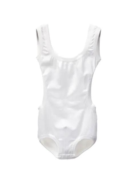 embroidered stretch cotton-jersey bodysuit by VERSACE