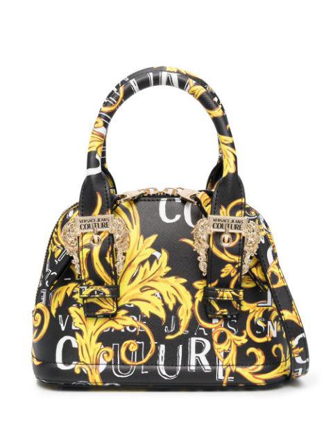 faux-leather mini tote by VERSACE