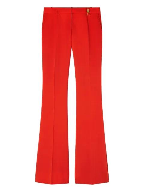 flared wool-blend trousers by VERSACE