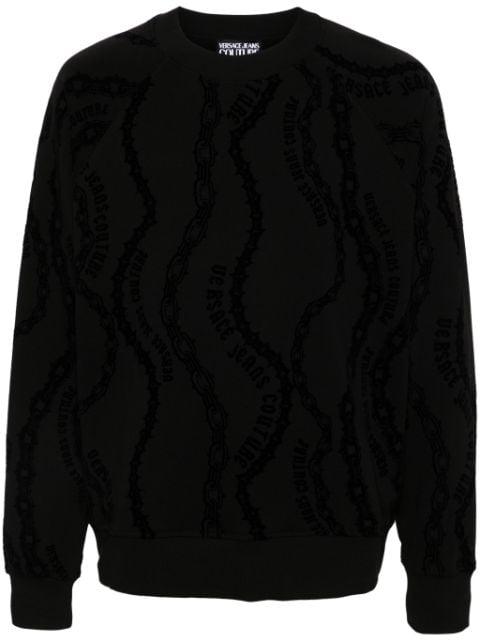 flock sweatshirt by VERSACE