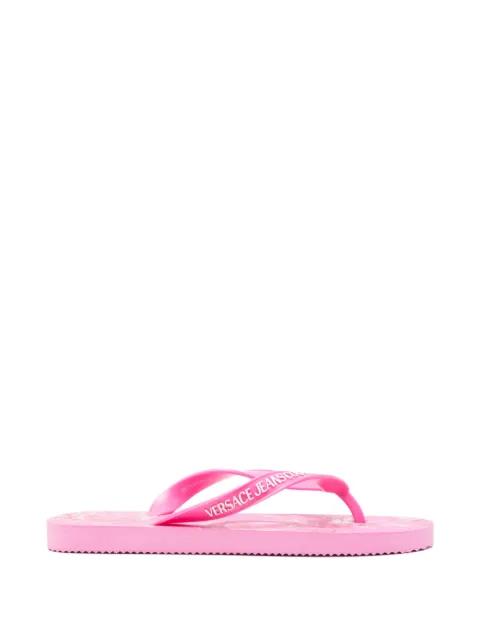 floral-print flip-slops by VERSACE