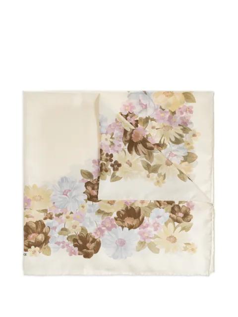 floral silk scarf by VERSACE