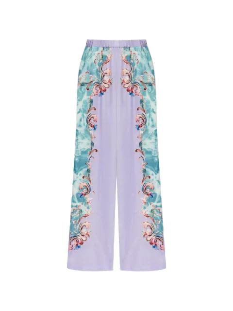 floral trousers by VERSACE