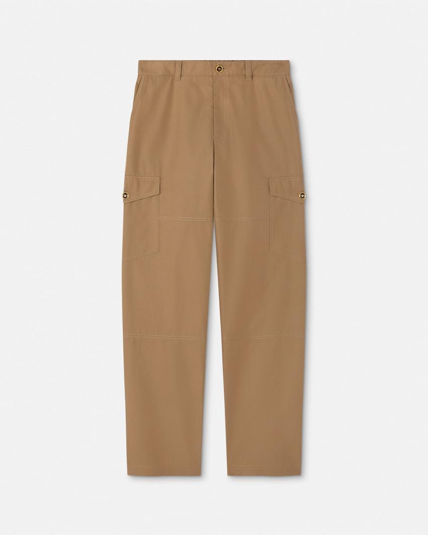 gabardine cargo pants by VERSACE