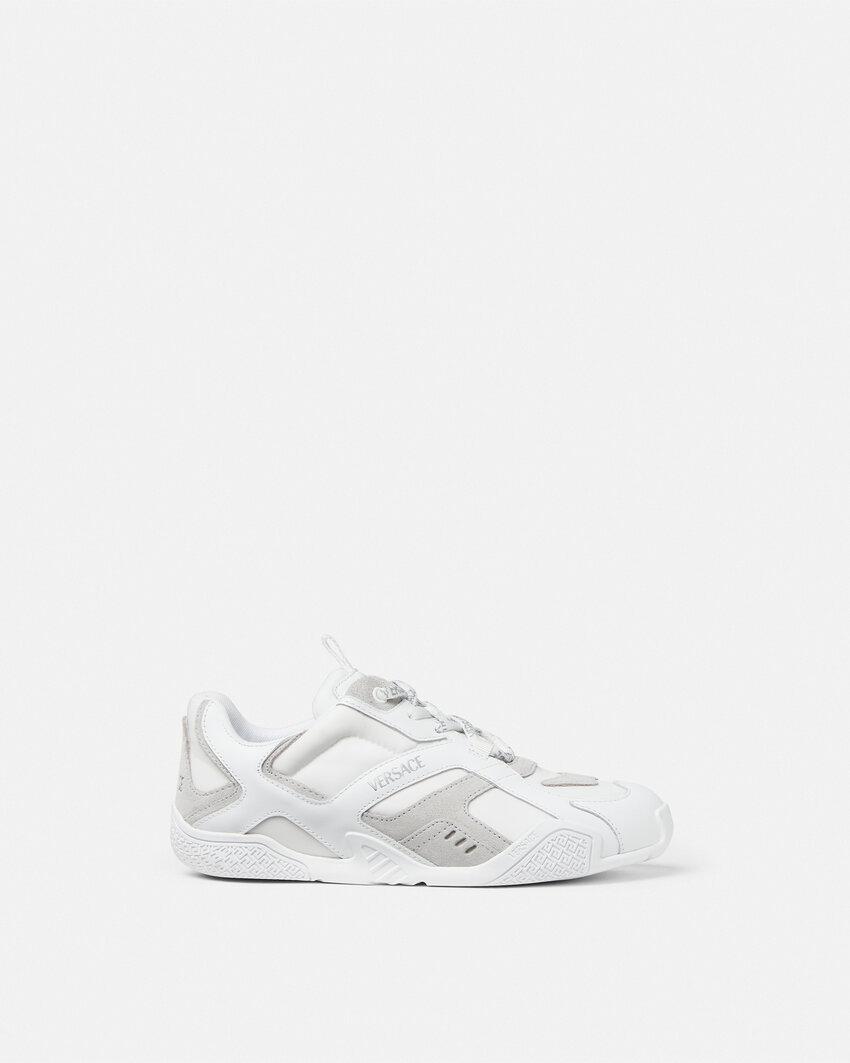 galaxia leather sneakers by VERSACE