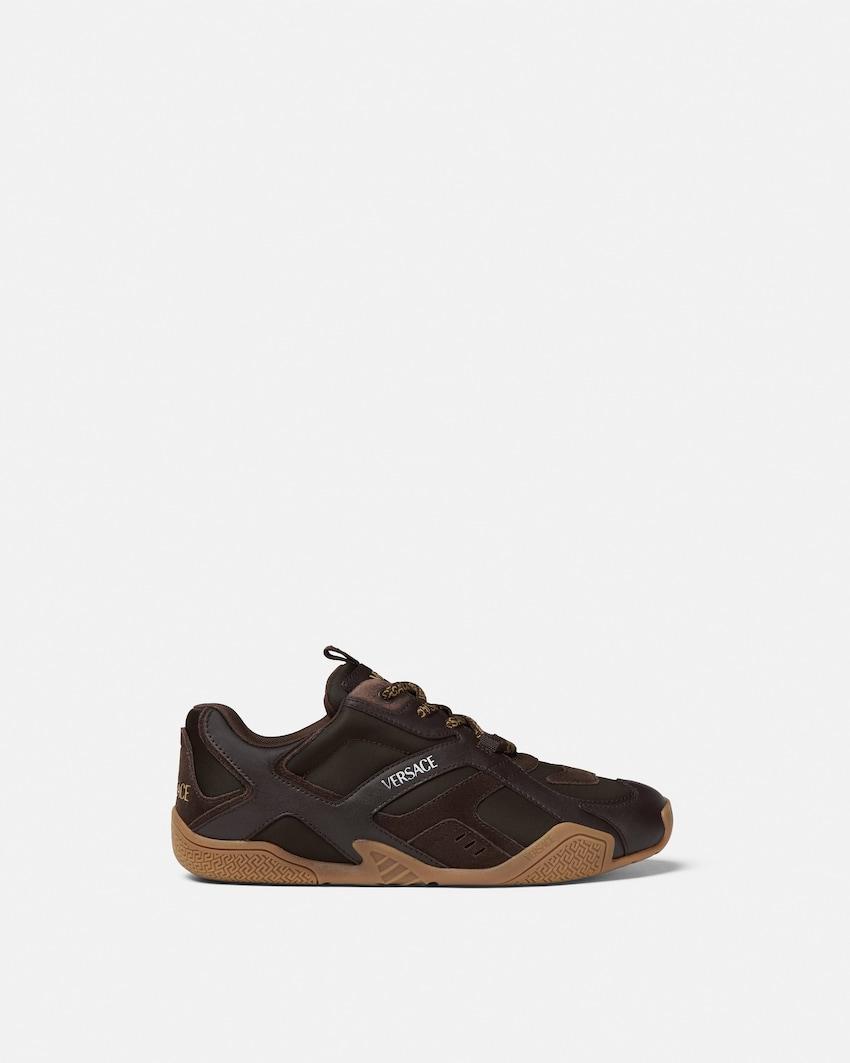galaxia leather sneakers by VERSACE