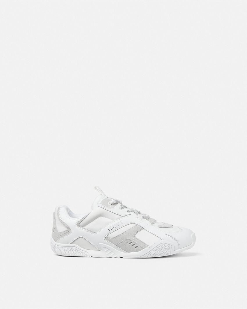 galaxia leather sneakers by VERSACE