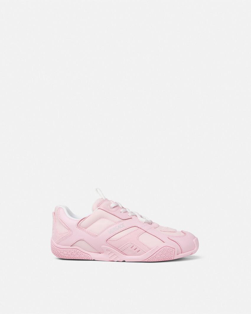 galaxia leather sneakers by VERSACE