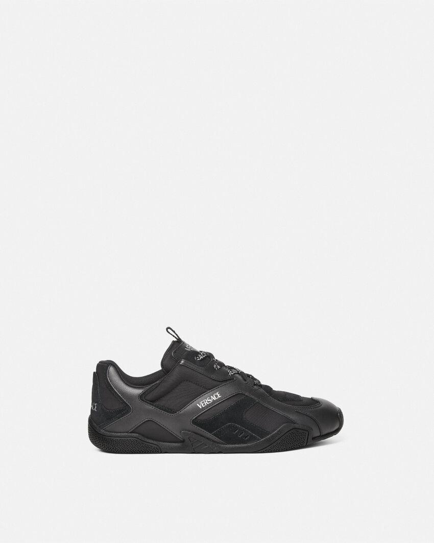 galaxia leather sneakers by VERSACE