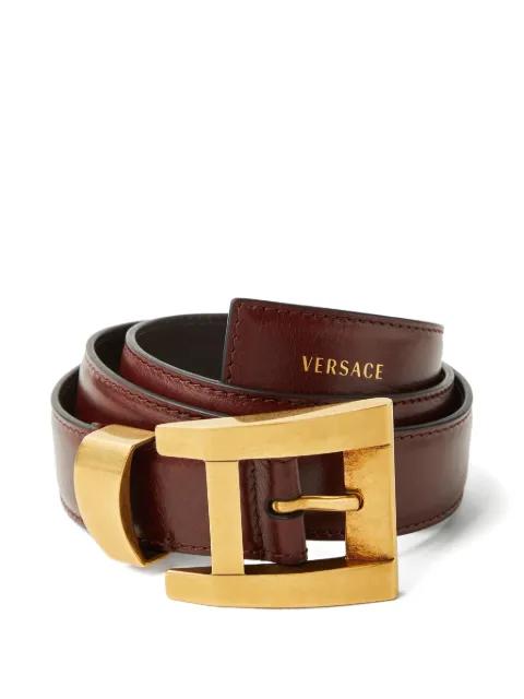 geometric-buckle belt by VERSACE
