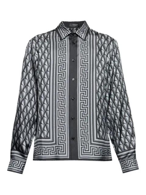 geometric-pattern shirt by VERSACE