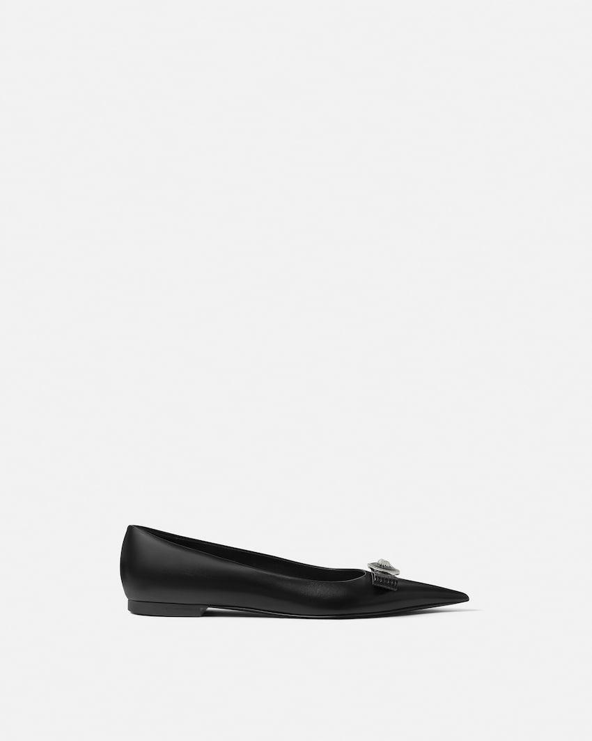 gianni ribbon leather ballerinas by VERSACE