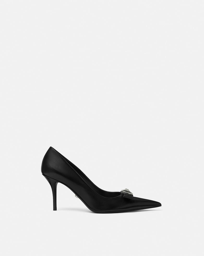 gianni ribbon leather pumps 85 mm by VERSACE