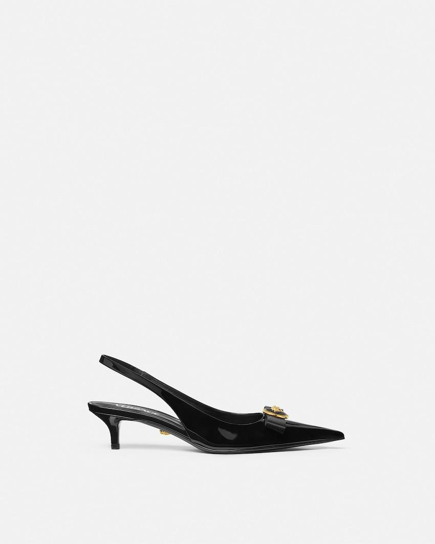 gianni ribbon patent slingbacks 45 mm by VERSACE