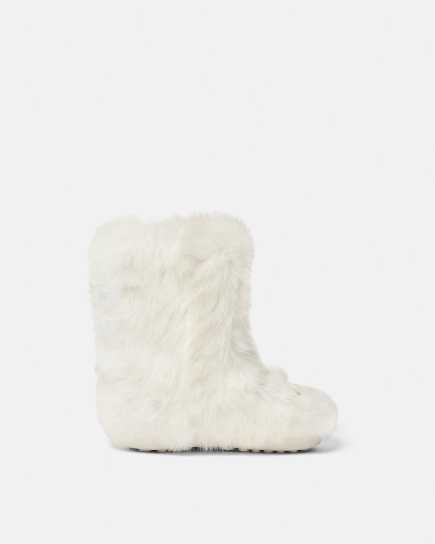 gianni ribbon shearling boots by VERSACE