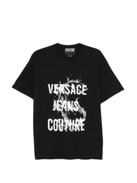 graphic-lettering  T-shirt by VERSACE