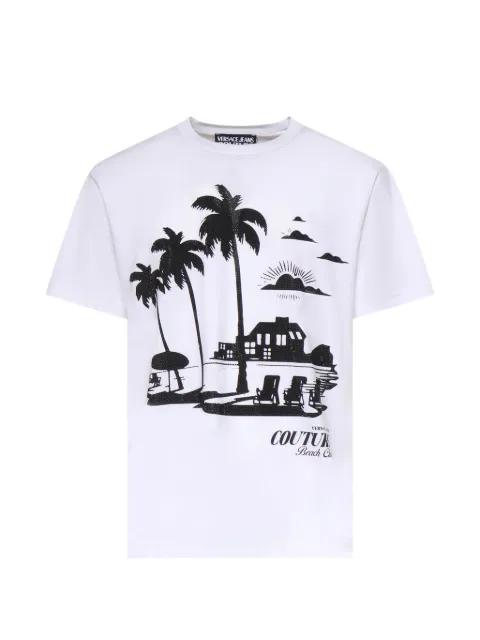 graphic-print T-shirt by VERSACE
