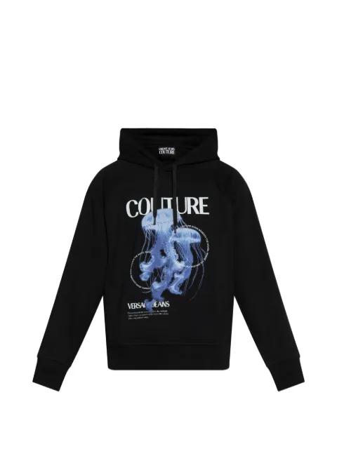 graphic-print hoodie by VERSACE
