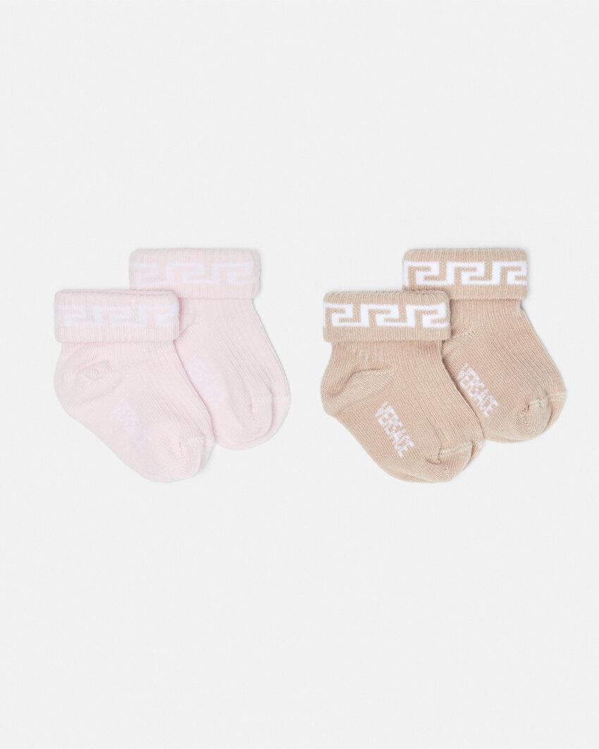 greca baby socks 2-pack by VERSACE