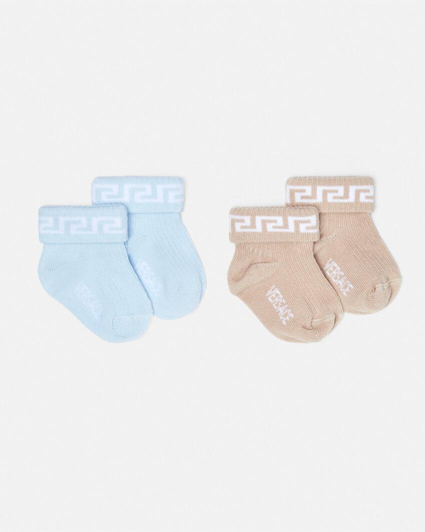 greca baby socks 2-pack by VERSACE