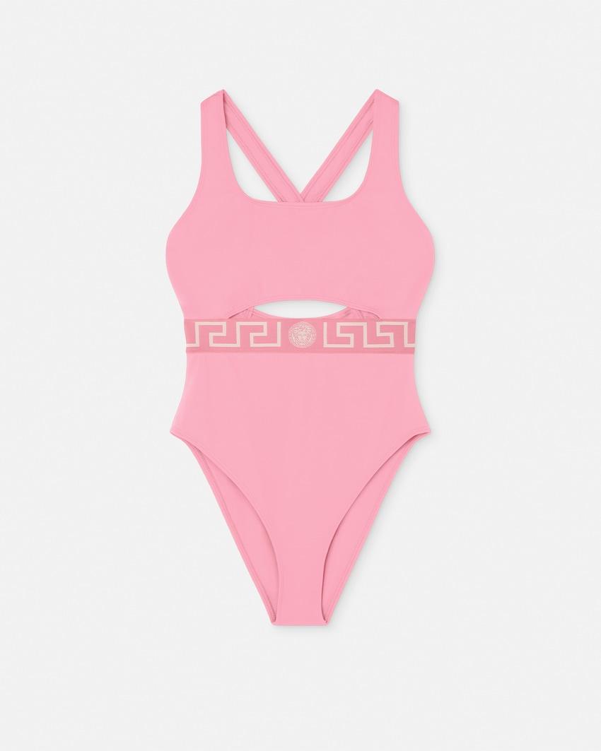 greca border one-piece swimsuit by VERSACE