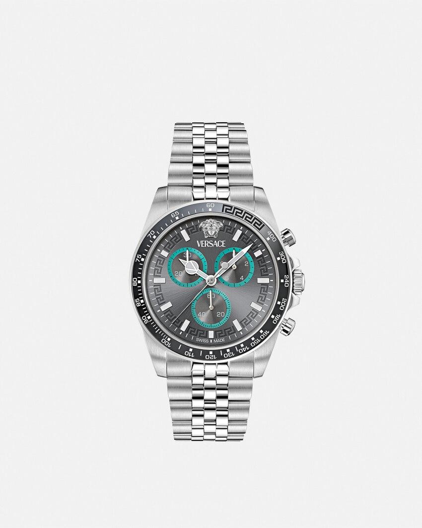 greca chrono wave watch by VERSACE