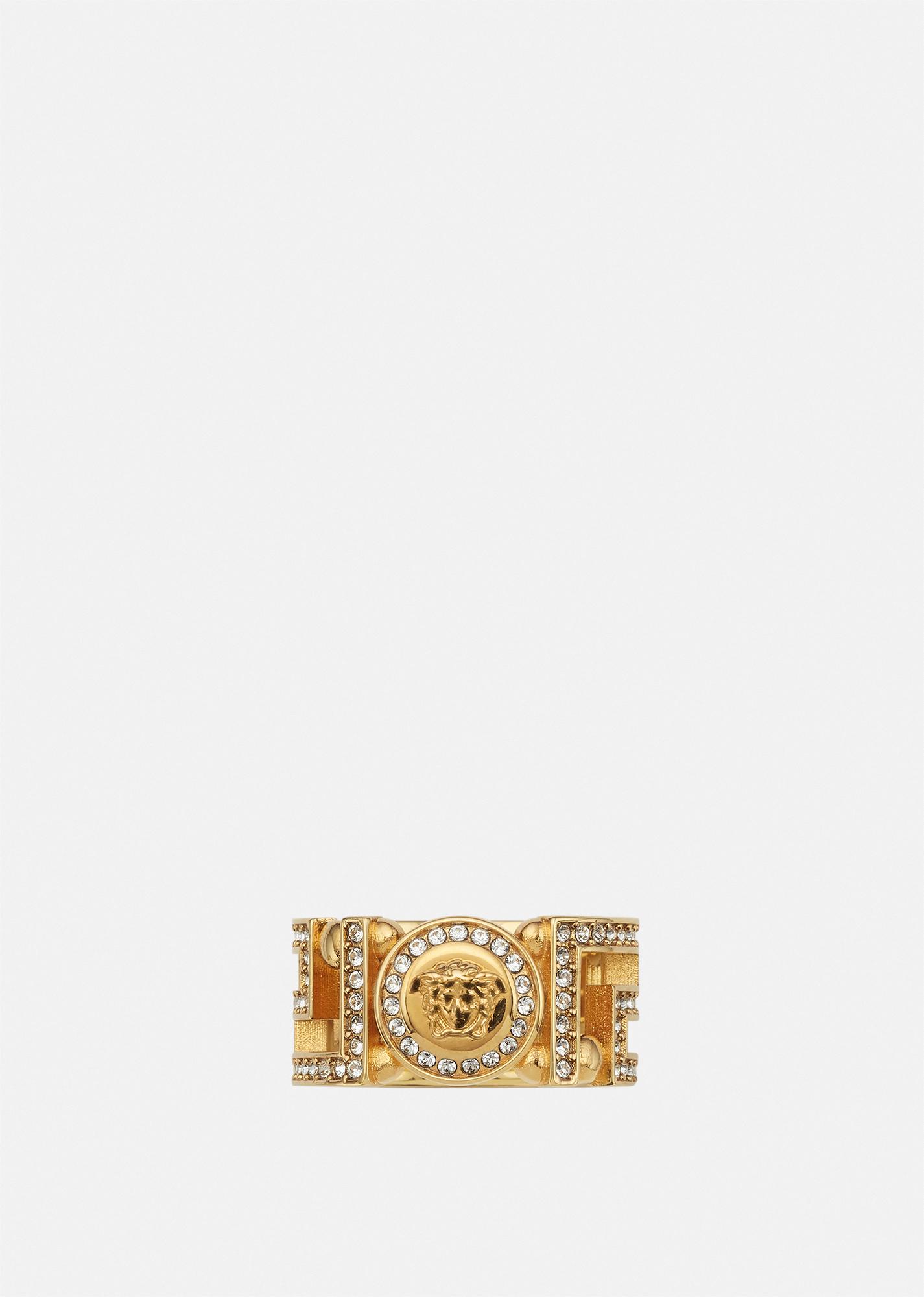 greca crystal ring by VERSACE
