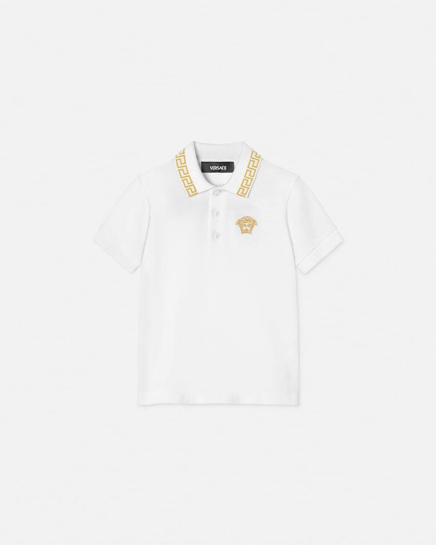 greca kids polo shirt by VERSACE