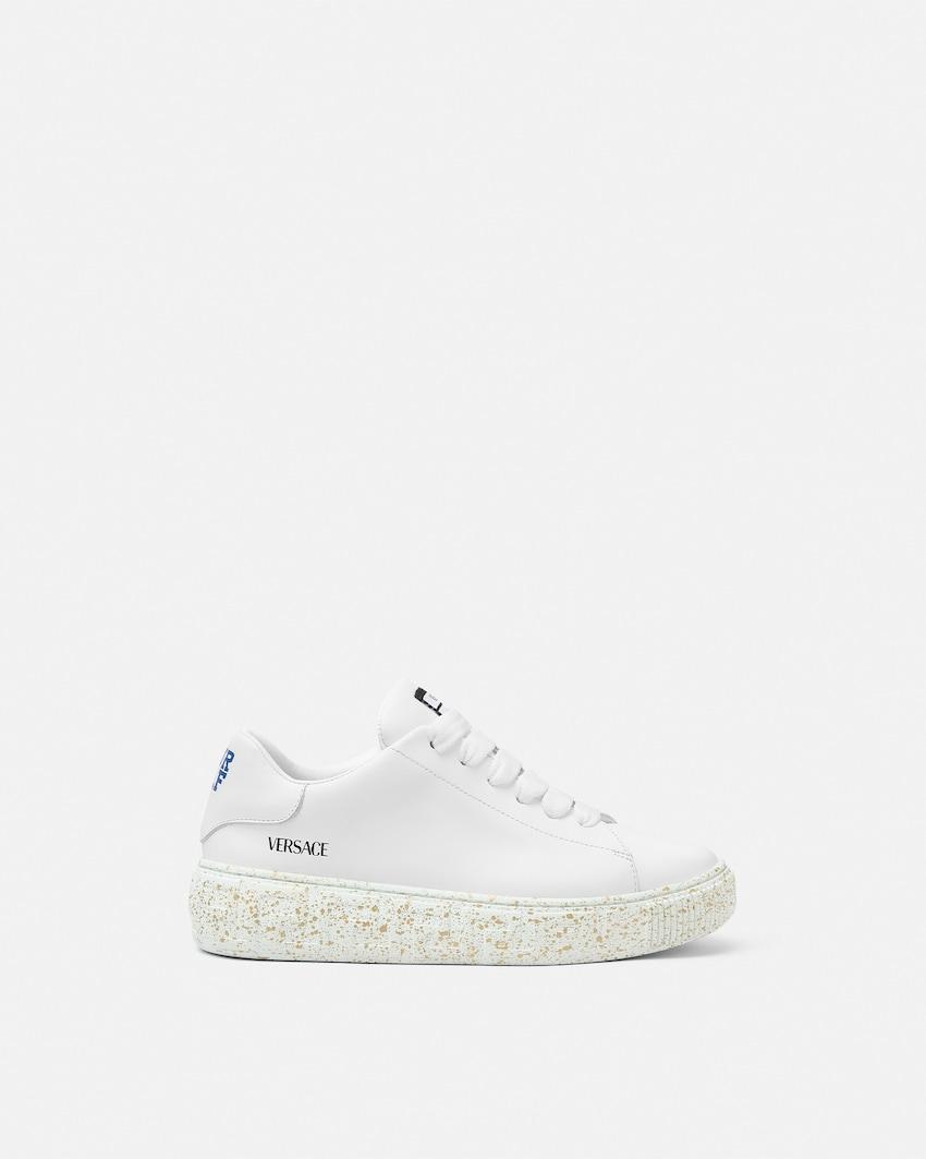 greca kids sneakers by VERSACE
