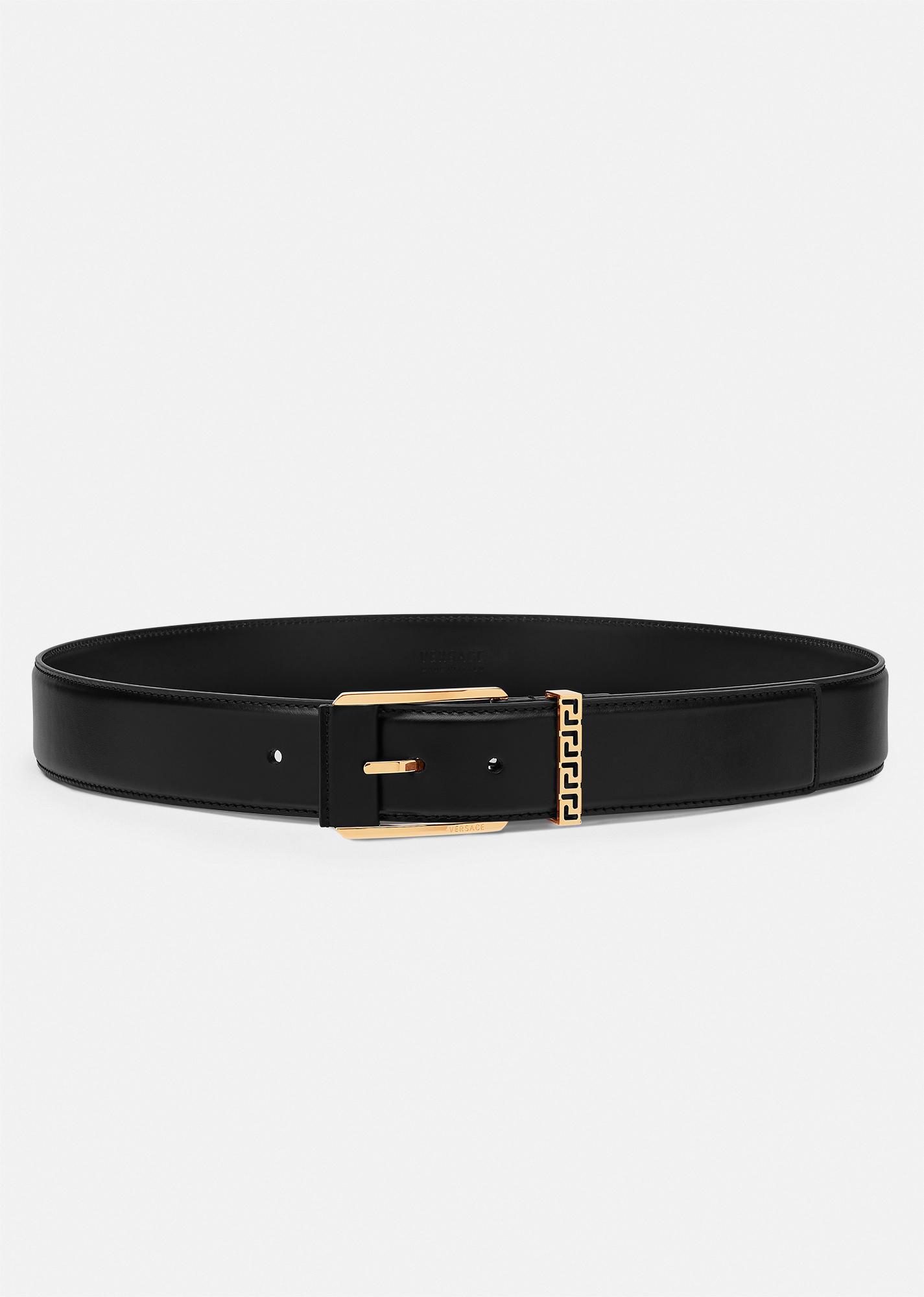 greca leather belt 1.6 by VERSACE
