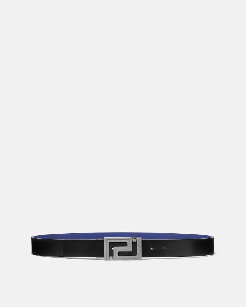 greca leather reversible belt 3.5 cm by VERSACE