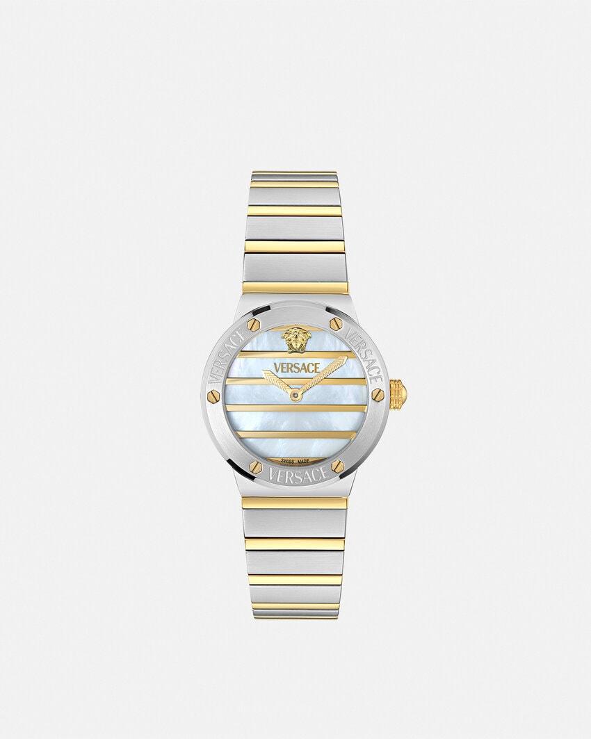 greca logo pearl watch by VERSACE