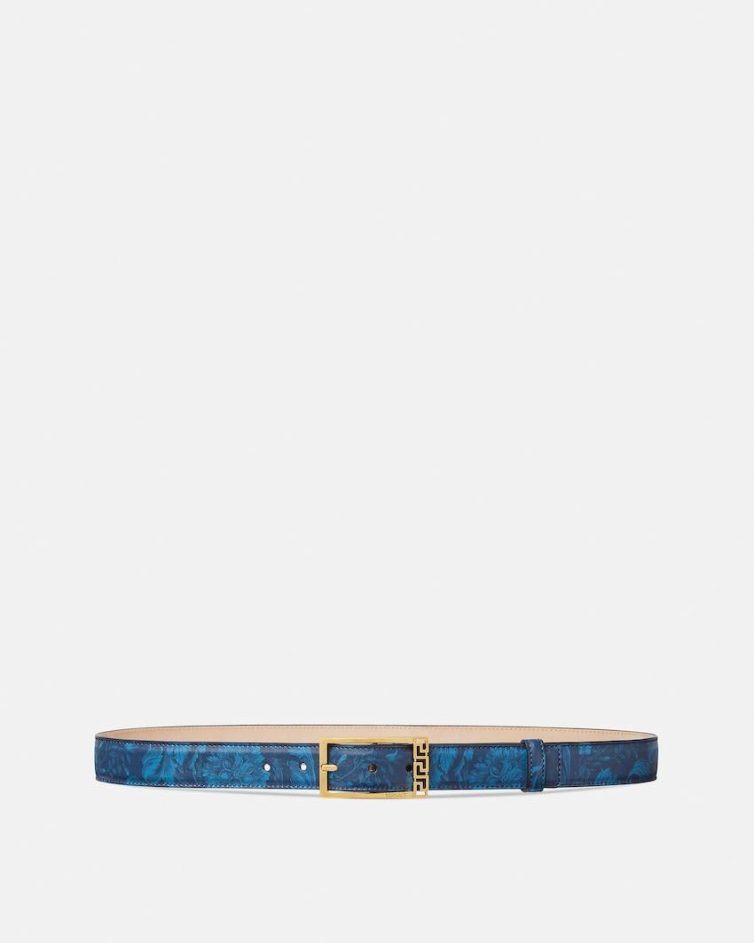 greca printed leather belt 1.2 by VERSACE
