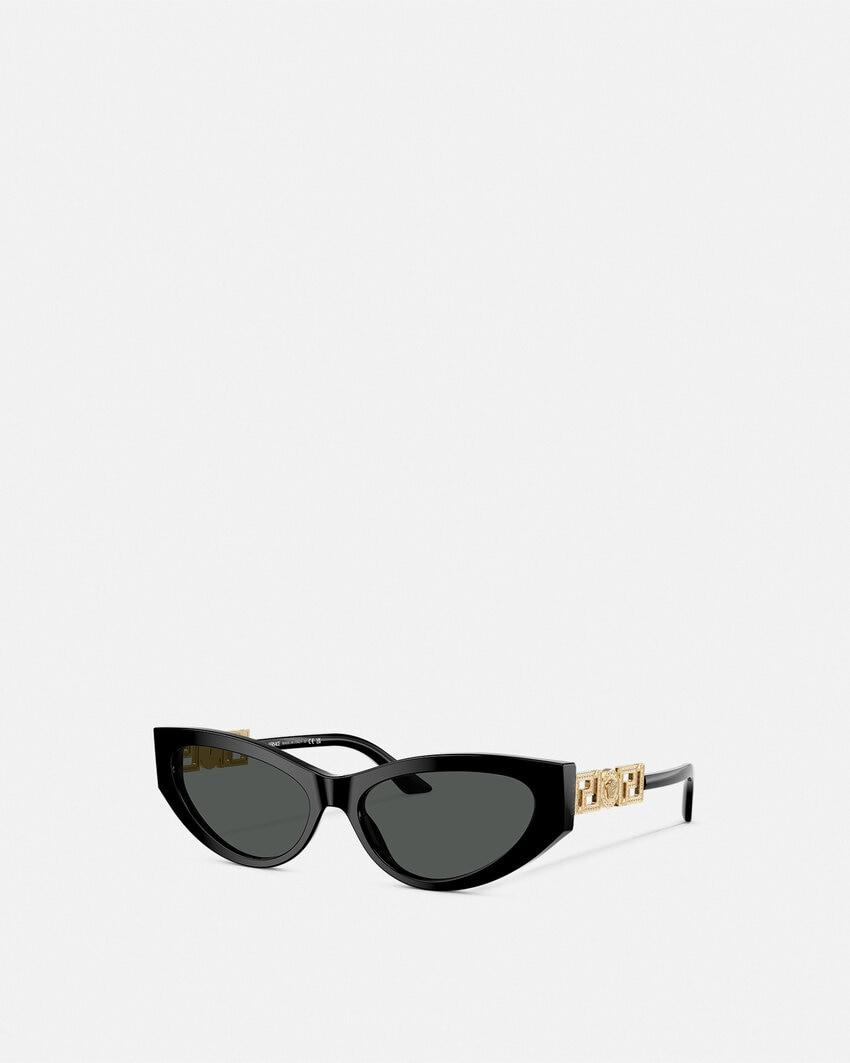 greca strass cat-eye sunglasses by VERSACE