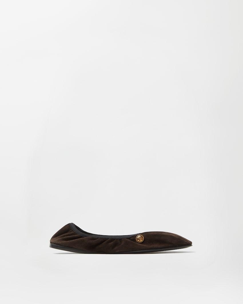 guanto suede ballerinas by VERSACE