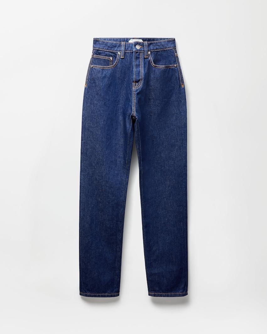 high-waist straight jeans by VERSACE