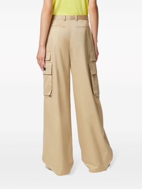 high-waist wide-leg trousers by VERSACE
