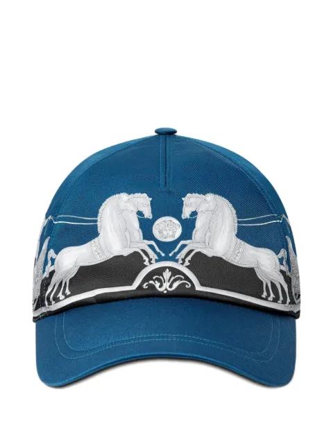 horse-print baseball cap by VERSACE