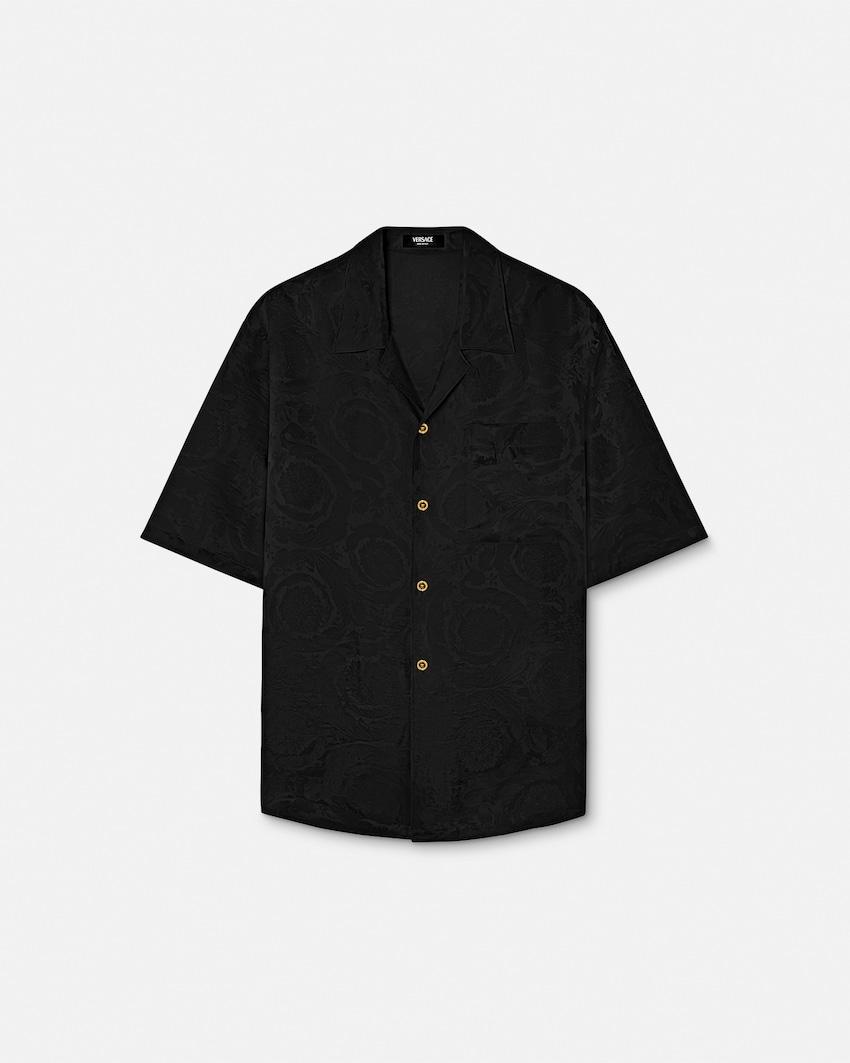 jacquard cotton-poplin shirt by VERSACE