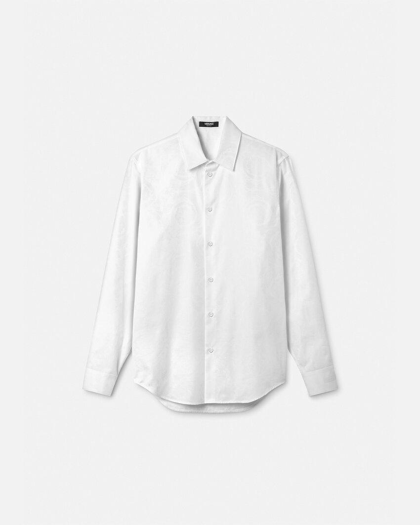 jacquard cotton-poplin shirt by VERSACE