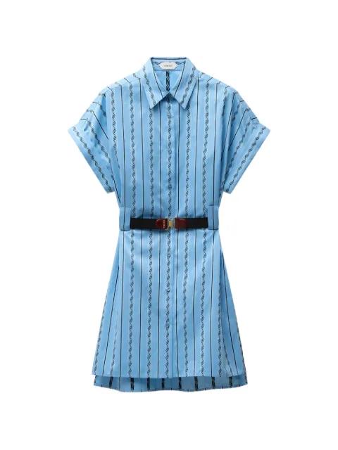 jacquard cotton-silk mini dress by VERSACE