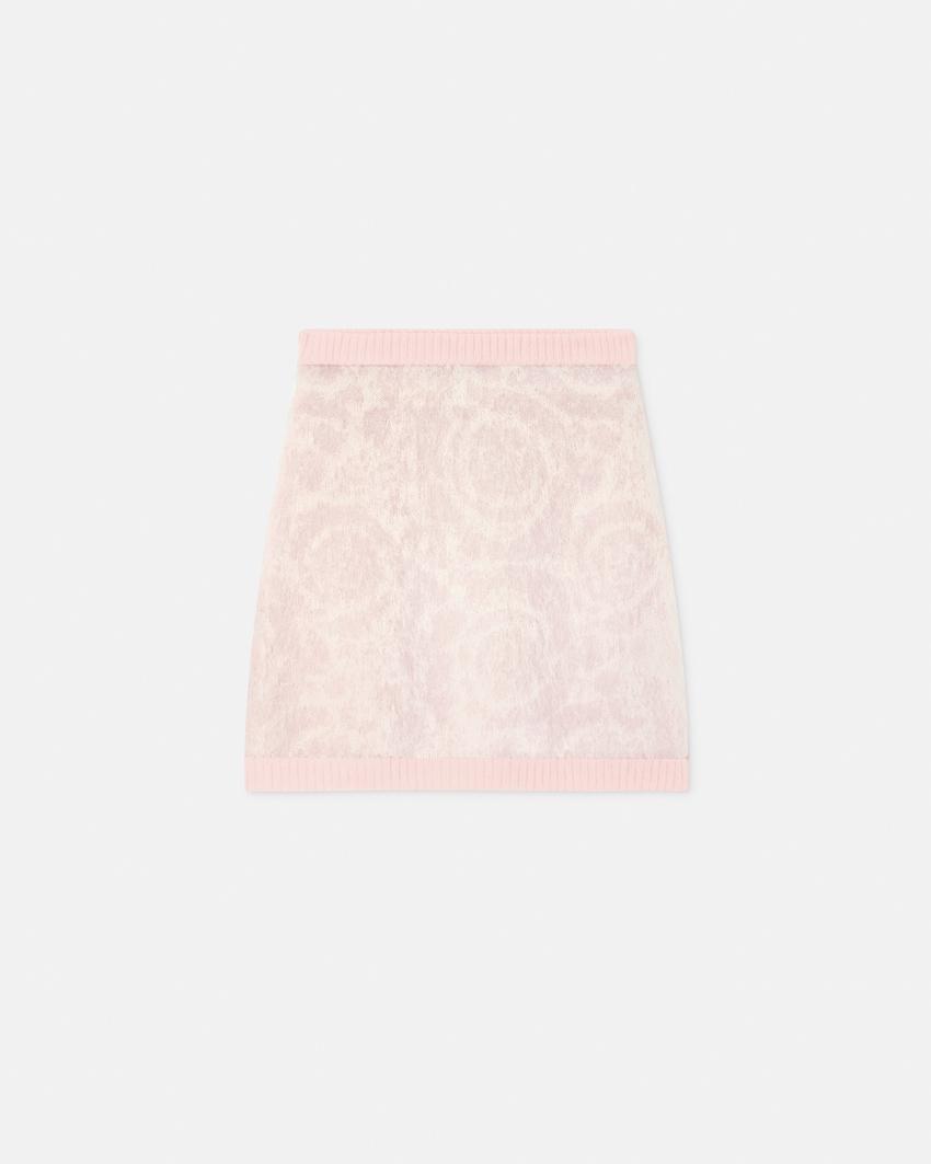 jacquard mohair knit mini skirt by VERSACE