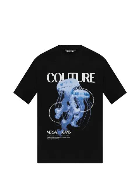 jellyfish print T-shirt by VERSACE
