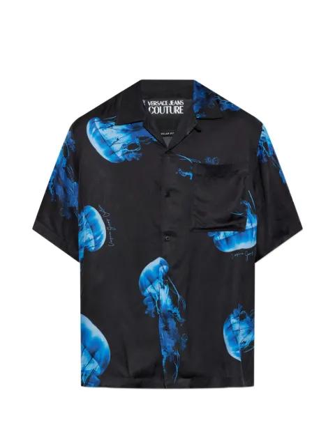 jellyfish-print shirt by VERSACE