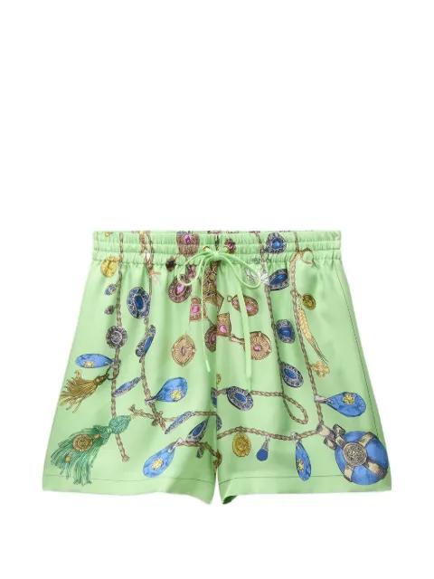 jewellery-print drawstring shorts by VERSACE