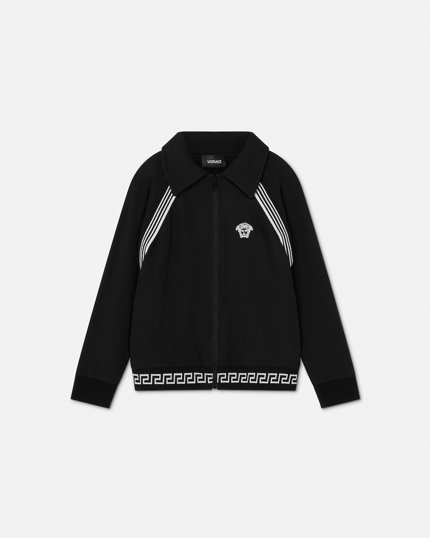 kids cotton-jersey zip sweatshirt by VERSACE